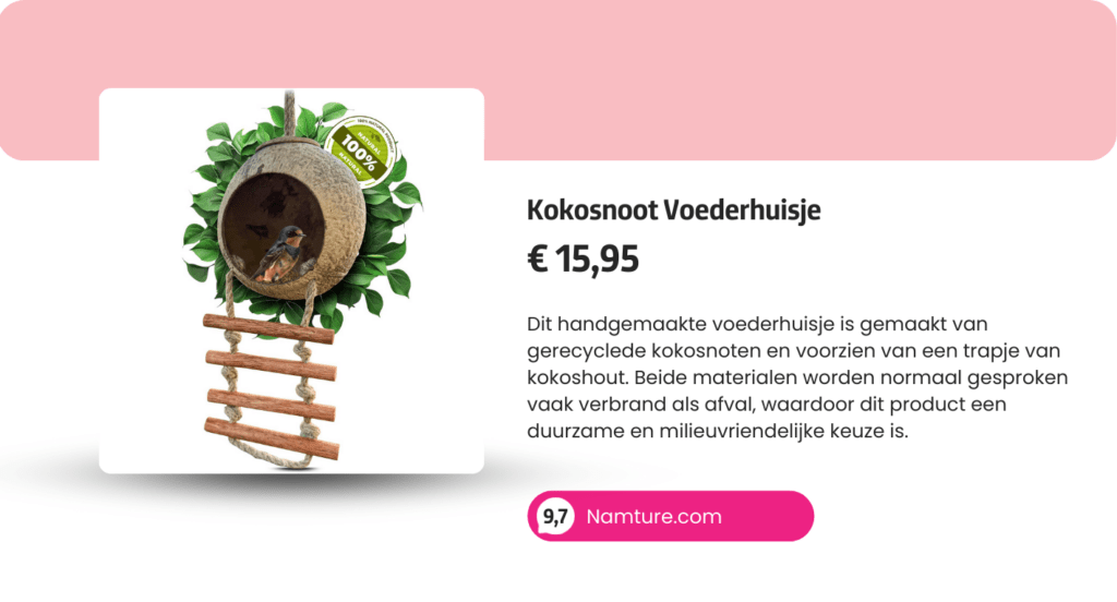 Namture Kokosnoot Vogelhuisje