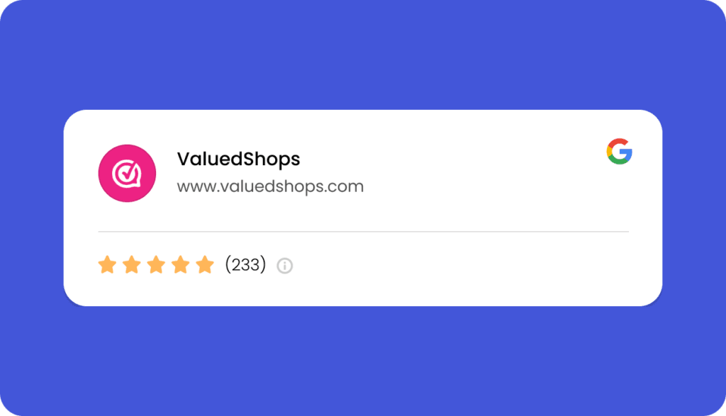 Valued Shops Google